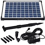Agora-Tec® Solar Teichpumpe Set 10W | Ohne Akku
