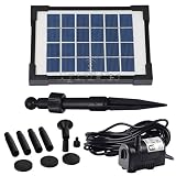 Agora-Tec® Solar Teichpumpe Set 2W | Ohne Akku